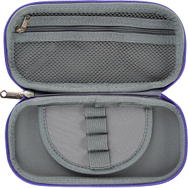 Пенал односекционный Комус Класс (№1 School) 3D Dino princess фиолетовый