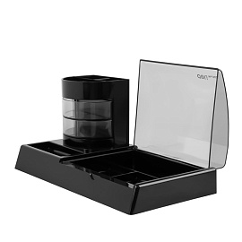 Подставка-органайзер для канцелярских принадлежностей Deli 7 отделений черная 26.2x13.3x7.4 см (E903)