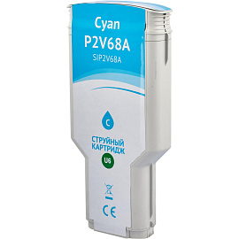 Картридж струйный Sakura 730 SIP2V68A/P2V68A для HP голубой совместимый