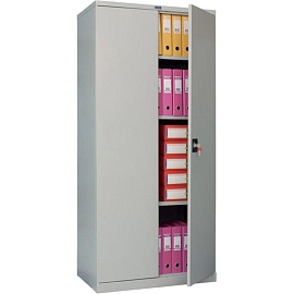 Шкаф металлический (архивный) для документов Практик CB-14 (серый, 850x500x1860 мм)