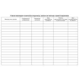 Журнал монтажных работ (32 листа, скрепка, обложка мелованный картон)