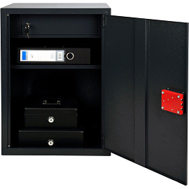 Денежный ящик Cactus CS-CB-004 240х300х90 мм черный