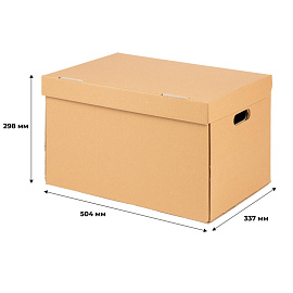 Короб архивный Делопроизводство Attache 480x325x295 мм из гофрокартона Т25