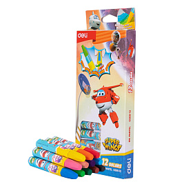 Пастель масляная Deli Super Wings шестигранная 12 цветов фото Пастель масляная Deli Super Wings шестигранная 12 цветов