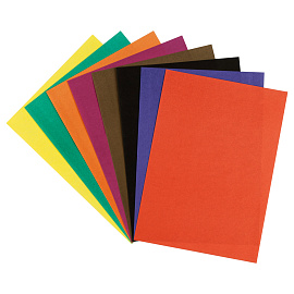 Цветная бумага офсетная А4, Мульти-Пульти, 16л., 8цв., в папке, "Чебурашка