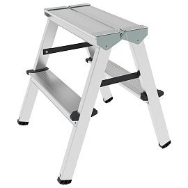 Стремянка алюминиевая двусторонняя Новая Высота 2x2 ступени (1120202)