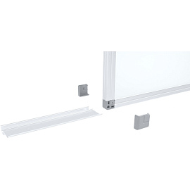 Доска магнитно-маркерная Комус Premium 60x90 см односекционная с эмалевым покрытием (антибликовая поверхность, полочка для маркеров)