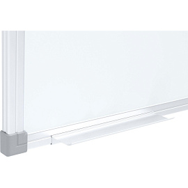 Доска магнитно-маркерная Комус Premium 90x120 см односекционная с эмалевым покрытием (антибликовая поверхность, полочка для маркеров)