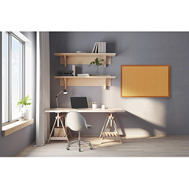 Доска пробковая 60х90 см Комус Premium