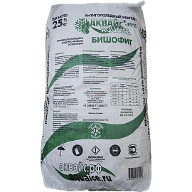 Реагент противогололедный Аквайс Бишофит мешок 25 кг до -35°C