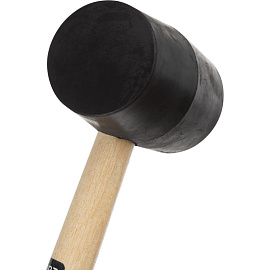 Киянка резиновая TOPFORT c деревянной рукояткой 450 г