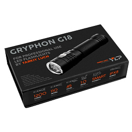 Фонарь светодиодный Яркий Луч Ylp G18 Gryphon LH351D HI-CRI аккумуляторный