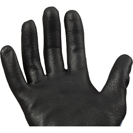 Перчатки для защиты от порезов Scaffa Рубеж Нит С DY1350FRB-B/BLK с нитриловым покрытием класс защиты C (10) (13 класс вязки, размер 9 (L))