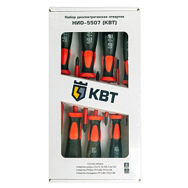 Набор отвёрток КВТ НИО-5507 (7 штук, 61940)
