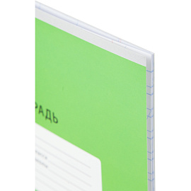 Тетрадь школьная зеленая Комус Класс (№1 School) Интенсив А5 12 листов в косую линейку (10 штук в упаковке)