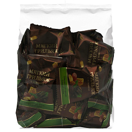 Конфеты шоколадные Мягкий грильяж с изюмом 500 г