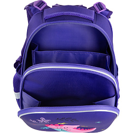Ранец Комус Класс (№1 School) 3D Dino princess фиолетовый с двумя отделениями фото Ранец Комус Класс (№1 School) 3D Dino princess фиолетовый с двумя отделениями