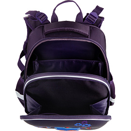 Ранец Комус Класс (№1 School) 3D Robot фиолетовый с двумя отделениями фото Ранец Комус Класс (№1 School) 3D Robot фиолетовый с двумя отделениями