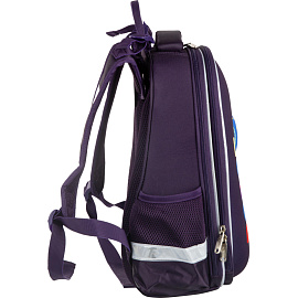 Ранец Комус Класс (№1 School) 3D Robot фиолетовый с двумя отделениями фото Ранец Комус Класс (№1 School) 3D Robot фиолетовый с двумя отделениями