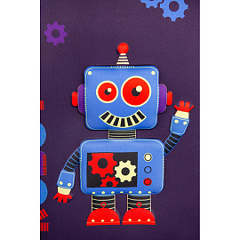 Ранец Комус Класс (№1 School) 3D Robot фиолетовый с двумя отделениями фото Ранец Комус Класс (№1 School) 3D Robot фиолетовый с двумя отделениями