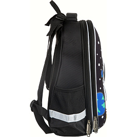 Ранец Комус Класс (№1 School) 3D Space черный с двумя отделениями фото Ранец Комус Класс (№1 School) 3D Space черный с двумя отделениями