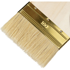Кисть малярная плоская Зубр Универсал-Оптима из натуральной щетины 100 мм (01099-100-z01)