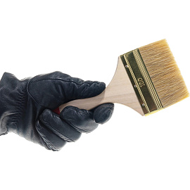 Кисть малярная плоская Зубр Универсал-Оптима из натуральной щетины 100 мм (01099-100-z01)