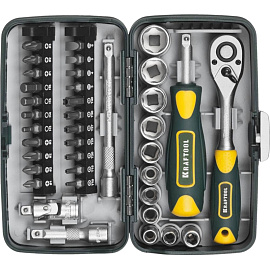 Набор головок и бит Kraftool 5.5-14 мм 1/4" 38 предметов (27970-H38)