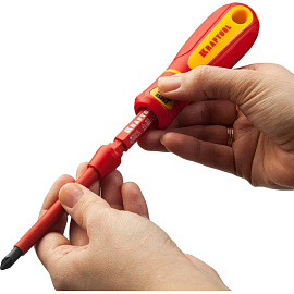 Отвёртка Kraftool с насадками диэлектрическая (18 предметов, 220092-H18)