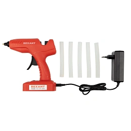 Клеевой пистолет аккумуляторный Rexant Эксперт (12-1553)