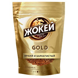 Кофе растворимый сублимированный Жокей Gold 75 г (пакет)
