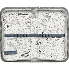 Пенал односекционный Комус Класс Velo черный