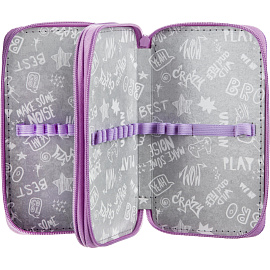 Пенал двухсекционный Комус Класс (№1 School) Avocado cruise розовый