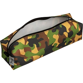 Пенал-косметичка односекционный Комус Класс (№1 School) хаки