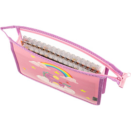 Папка для тетрадей Комус Класс Волшебный Единорог А5 полипропилен с 1 отделением на молнии