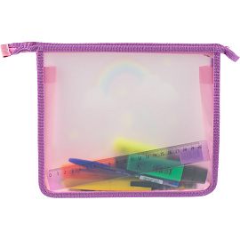 Папка для тетрадей Комус Класс Волшебный Единорог А5 полипропилен с 1 отделением на молнии