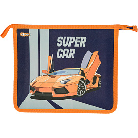 Папка для тетрадей Комус Класс (№1 School) Super car А5 на молнии