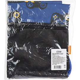 Мешок для сменной обуви Комус Класс Play 330x420 мм синий с карманом фото Мешок для сменной обуви Комус Класс Play 330x420 мм синий с карманом