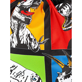 Мешок для сменной обуви Комус Класс (№1 School) Dinosaurs 330x420 мм черный с 1 отделением фото Мешок для сменной обуви Комус Класс (№1 School) Dinosaurs 330x420 мм черный с 1 отделением