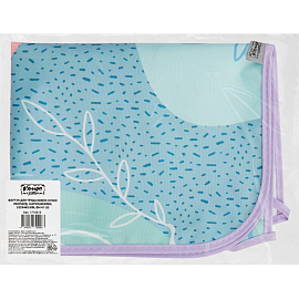 Фартук для труда Комус Класс (№1 School) Леопард сиреневый с нарукавниками