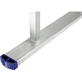 Лестница универсальная TOPFORT алюминиевая трехсекционная 3x8 ступеней