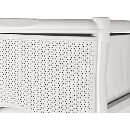 Комод Keeplex Rattan четырехсекционный (белое облако, 480х410х945 мм)