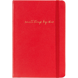 Ежедневник недатированный Attache искусственная кожа А5 136 листов красный с фиксирующей резинкой