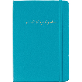 Ежедневник недатированный Attache искусственная кожа А5 136 листов голубой с фиксирующей резинкой