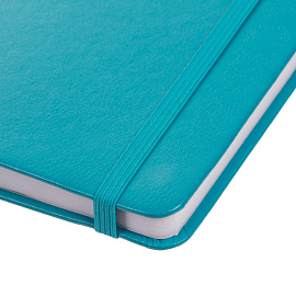 Ежедневник недатированный Attache искусственная кожа А5 136 листов голубой с фиксирующей резинкой