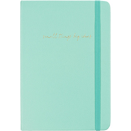 Ежедневник недатированный Attache искусственная кожа А5 136 листов мятный с фиксирующей резинкой
