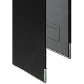 Папка-регистратор Комус Экономи 50 мм черная бумвинил/бумага