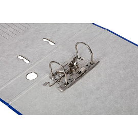 Папка-регистратор Комус Экономи 50 мм синяя бумвинил/бумага с защитным уголком