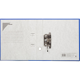 Папка-регистратор Комус Экономи 50 мм синяя бумвинил/бумага с защитным уголком