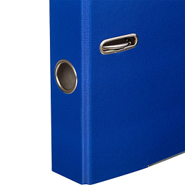 Папка-регистратор Комус Экономи 50 мм синяя бумвинил/бумага с защитным уголком